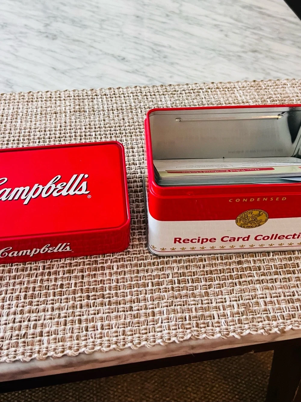 Campbell's Red & White Recipe Card Tin